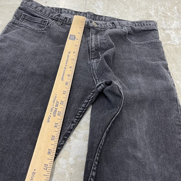 Dearborn Denim Jeans Mens 35 Black Pants USA Straight Stretch Fits 35x31 - Picture 11 of 15